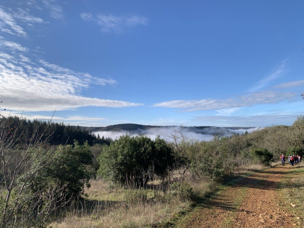 Paysage du Quercy pendant les 100 km
